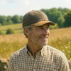 Harris Tweed Baseball Cap With Leather Peak