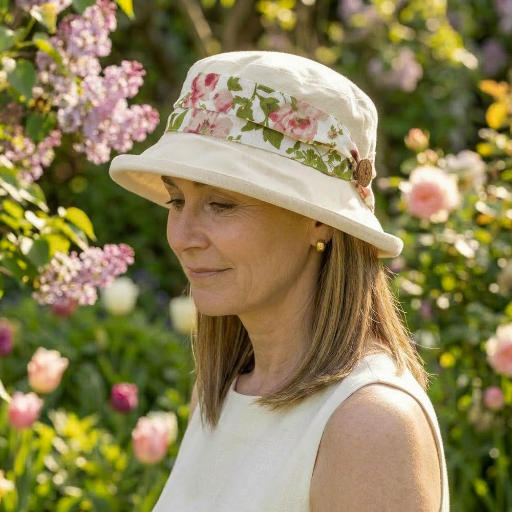 Packable Summer Hat Eleanor Packable Sun Hat Rosemoor Bloom