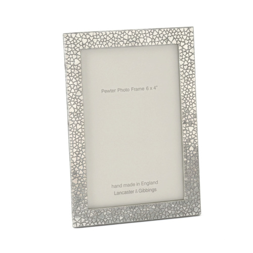 Mosiac Pewter Picture Frame 6"x4"