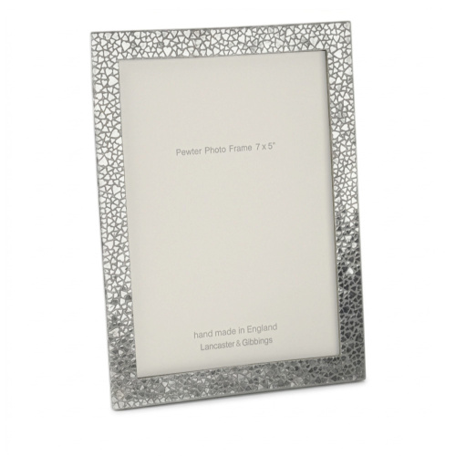Mosiac Pewter Picture Frame 7"x5"