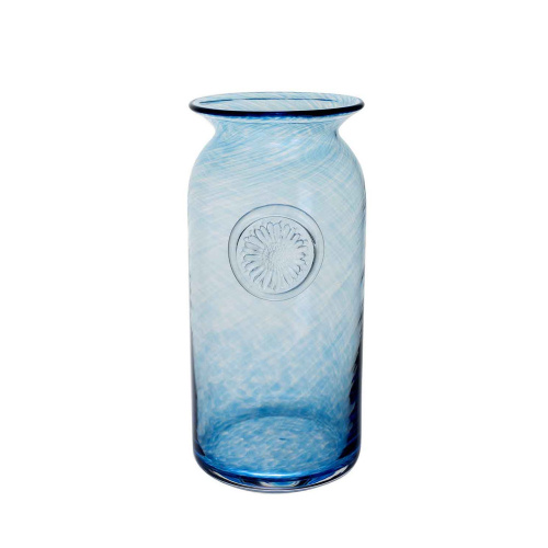 Azure Flower Jar Vase Tall
