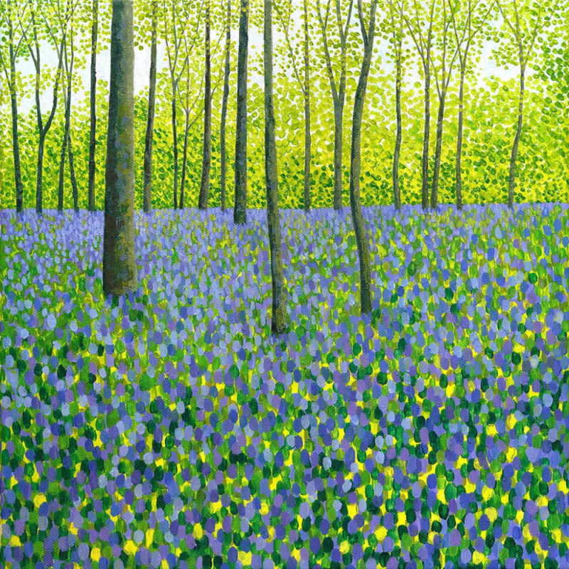 Springtime Bluebells Art Print