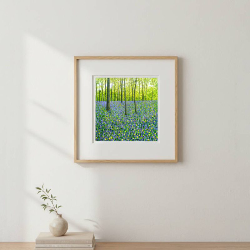 Springtime Bluebells Art Print