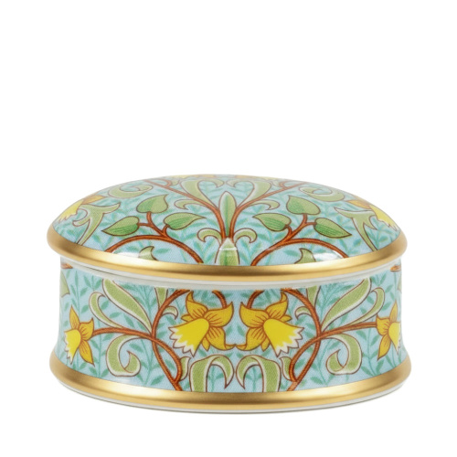 Daffodil William Morris Trinket Box Oval