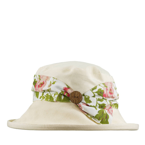 Daphne Packable Sun Hat Floral Sash