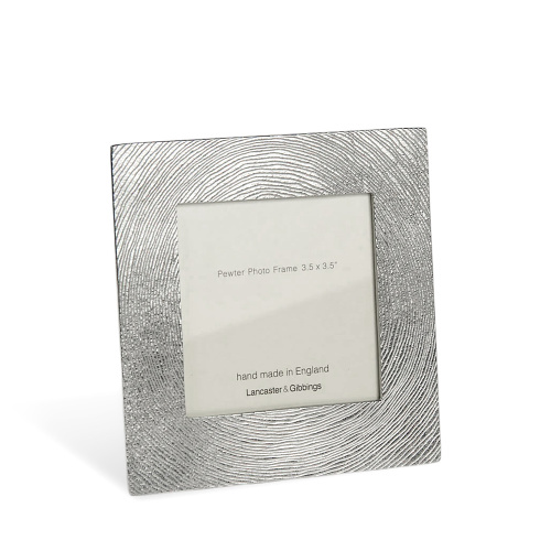 Contours Pewter Photo Frame 3.5x3.5"