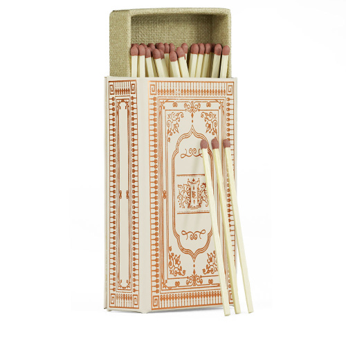 Blush Leather Refillable Matchbox