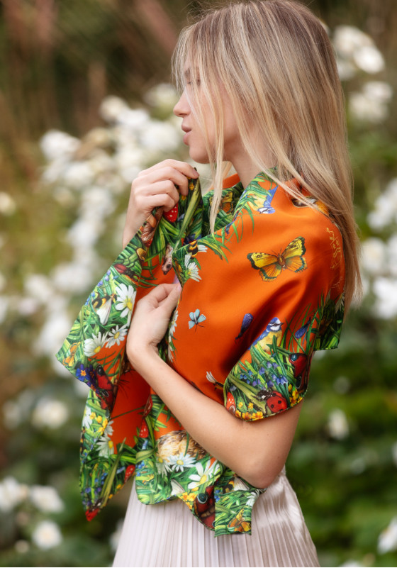 Clare Haggas silk scarves Luxury Accessories