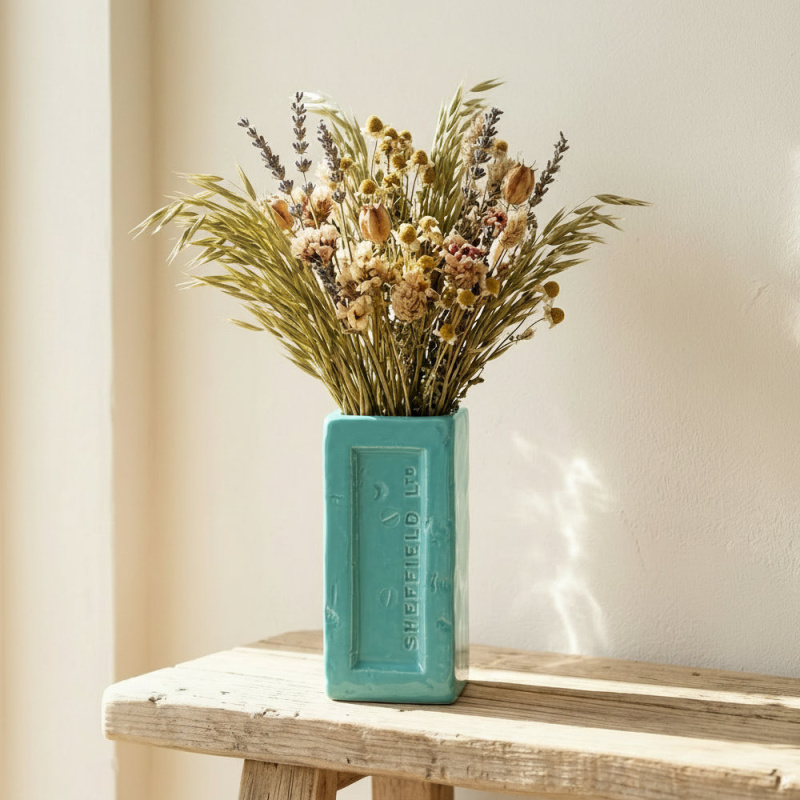Sheffield Brick Vase Turquoise